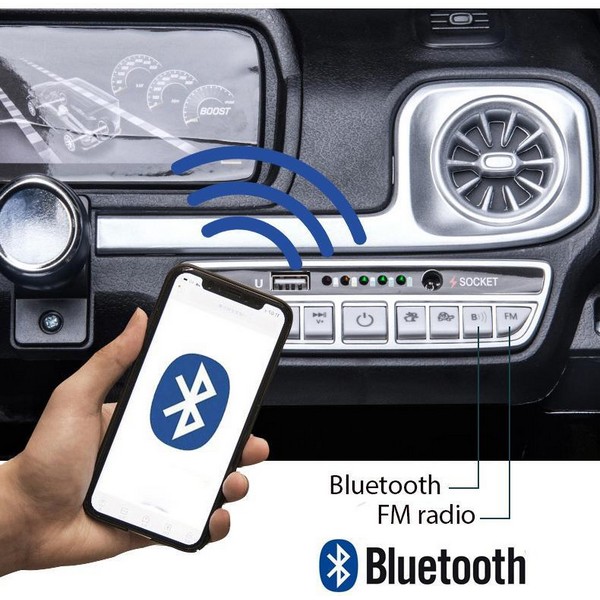 Продукт Двуместен акумулаторен джип Mercedes-Benz G63 AMG Licensed 24V,MP3, с меки гуми и кожена седалка, 4X4 - 0 - BG Hlapeta